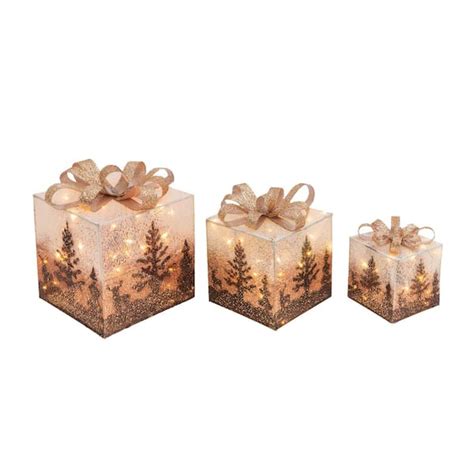 electric light gift box decor|Gerson International 3.